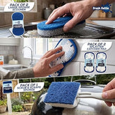 26Pc Complete Cleaning Caddy Kit With Microfibre Cloths, Sponge & Scourer's For Kitchen And Bathroom Cleaning - Home Cleaning Kit